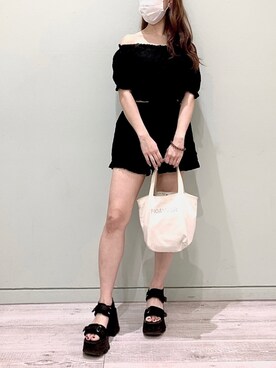 「FIG&VIPER（フィグアンドバイパー）のアイテム（トートバッグ）」を使った、FIG&VIPER_WAKANOさん（レディース・157cm）の夏コーディネート
