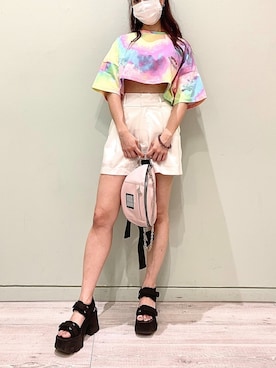 「アイテム（ボディバッグ/ウエストポーチ）」を使った、FIG&VIPER_WAKANOさん（レディース・157cm）の夏コーディネート