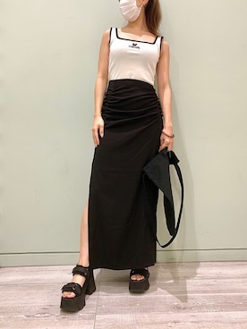 「FIG&VIPER（フィグアンドバイパー）のアイテム（キャミソール）」を使った、FIG&VIPER_WAKANOさん（レディース・157cm）の夏コーディネート
