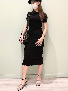 「FIG&VIPER（フィグアンドバイパー）のアイテム（ワンピース/ドレス）」を使った、FIG&VIPER_WAKANOさん（レディース・157cm）の夏コーディネート