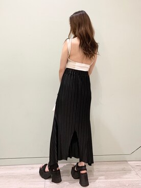 「FIG&VIPER（フィグアンドバイパー）のアイテム（スカート）」を使った、FIG&VIPER_WAKANOさん（レディース・157cm）の夏コーディネート