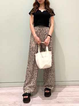 「FIG&VIPER（フィグアンドバイパー）のアイテム（トートバッグ）」を使った、FIG&VIPER_WAKANOさん（レディース・157cm）の夏コーディネート