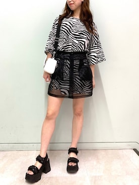 「FIG&VIPER（フィグアンドバイパー）のアイテム（スカート）」を使った、FIG&VIPER_WAKANOさん（レディース・157cm）の夏コーディネート