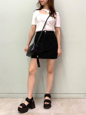 「FIG&VIPER（フィグアンドバイパー）のアイテム（スカート）」を使った、FIG&VIPER_WAKANOさん（レディース・157cm）の夏コーディネート