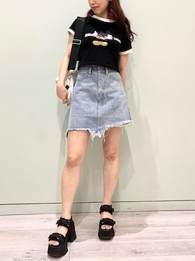 「FIG&VIPER（フィグアンドバイパー）のアイテム（スカート）」を使った、FIG&VIPER_WAKANOさん（レディース・157cm）の夏コーディネート