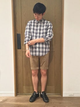 「SHIPS Days（シップスデイズ）のアイテム」を使った、川口さん（メンズ・174cm）の春コーディネート