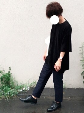「ダニエルウェリントン」｜「アイテム（その他シューズ）」を使った、みっち~さん（メンズ・165cm）の夏コーディネート