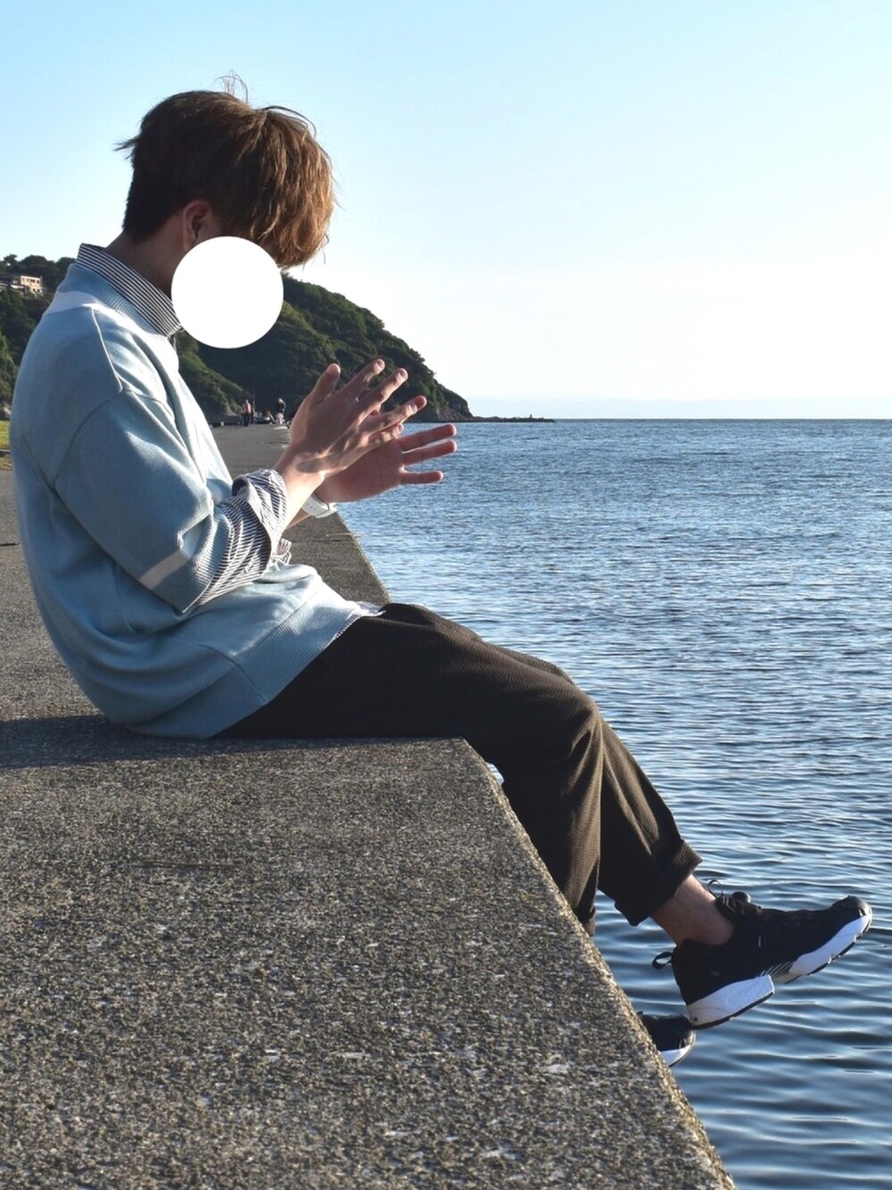 「お洒落さんとつながりたい、カジュアル、夏、低身長、ストライプ、STUDIOUS、reebok、SHIPS、サックスブルー、adidas originals」｜「Instagram🐑のアイテム（その他、その他）」を使った、みっち~さん（メンズ・166cm）の夏コーディネートの1枚目の写真