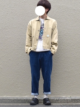 「POST（ポスト）のアイテム」を使った、みっち~さん（メンズ・166cm）の冬コーディネート