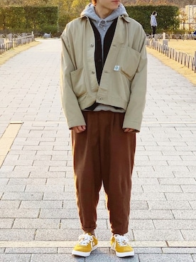 「POST（ポスト）のアイテム」を使った、みっち~さん（メンズ・166cm）の春コーディネート