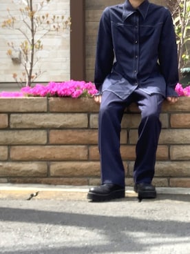 「平成最後のWEARISTAセンバツ」｜「アイテム（スリッポン）」を使った、みっち~さん（メンズ・166cm）の春コーディネート