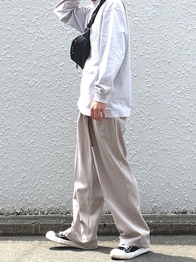 「だぼだぼ」｜「アイテム（その他）」を使った、みっち~さん（メンズ・166cm）の春コーディネート