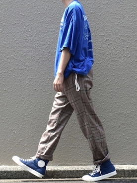 「revertical（リバーティカル）のアイテム（パンツ）」を使った、みっち~さん（メンズ・166cm）の夏コーディネート