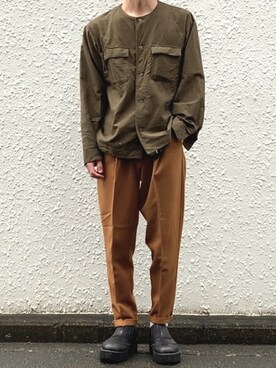 「EMMA  CLOTHES」｜「アイテム（スリッポン）」を使った、みっち~さん（メンズ・166cm）の秋コーディネート