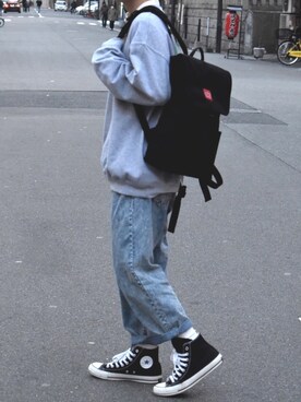 「Manhattan Portage」｜「アイテム（その他）」を使った、みっち~さん（メンズ・166cm）の秋コーディネート