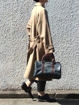 「Polo Ralph Lauren」｜「アイテム（トレンチコート）」を使った、みっち~さん（メンズ・165cm）の春コーディネート