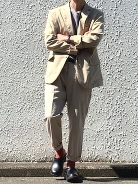 「トロエントープ」｜みっち~さん（メンズ・165cm）の春コーディネート
