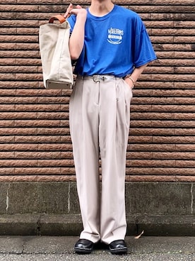 「トロエントープ」｜みっち~さん（メンズ・165cm）の夏コーディネート