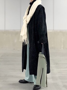 ムートンコートを使った マフラー のメンズ人気ファッションコーディネート Wear