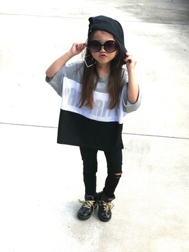 Anap アナップ Kids エナメル素材スニーカーを使った人気ファッションコーディネート Wear