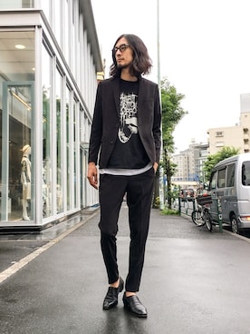 「buddy（バディ）のアイテム（シューズ）」を使った、Watanabeさん（メンズ・190cm）の夏コーディネート