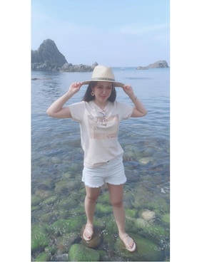 「GYDA（ジェイダ）のアイテム」を使った、陽さん（レディース・163cm・30代）の夏コーディネート