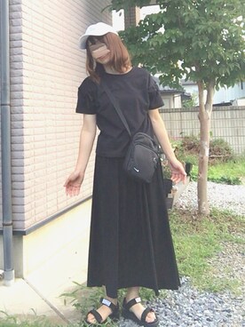 「NIKE(ナイキ)のアイテム(ショルダーバッグ)」を使った、ミルさん(レディース・161cm)の夏コーディネート