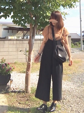 「ドレスシューズ」｜「アイテム（オールインワン・サロペット）」を使った、ミルさん（レディース・161cm）の夏コーディネート