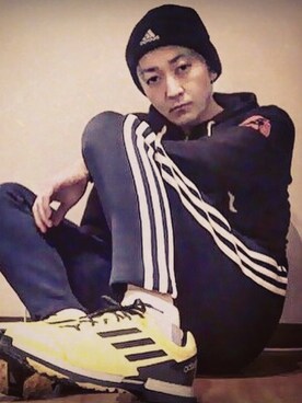 モコ太郎さん（メンズ・173cm）の春コーディネート