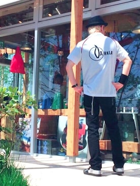 「VISION（ヴィジョン）のアイテム（シューズ）」を使った、モコ太郎さん（メンズ・173cm）の秋コーディネート