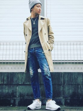 モコ太郎さん（メンズ・173cm）の秋コーディネート