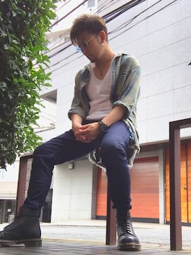 モコ太郎さん（メンズ・173cm）の秋コーディネート