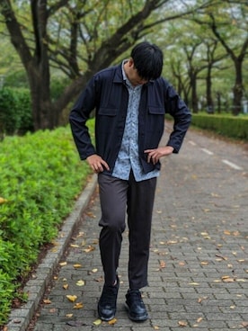 やしーさん（メンズ・180cm）の秋コーディネート