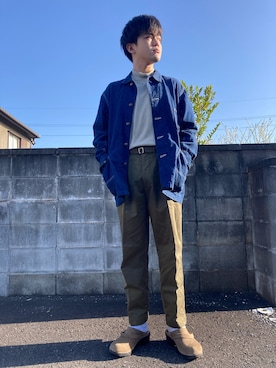 「CAL O LINE（キャルオーライン）のアイテム（ジャケット/アウター）」を使った、ふーごさん（メンズ・170cm）の春コーディネート