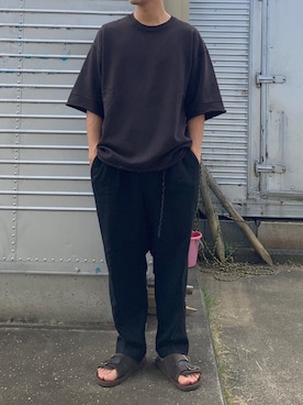 「Scye（サイ）のアイテム（パンツ）」を使った、ふーごさん（メンズ・170cm）の夏コーディネート