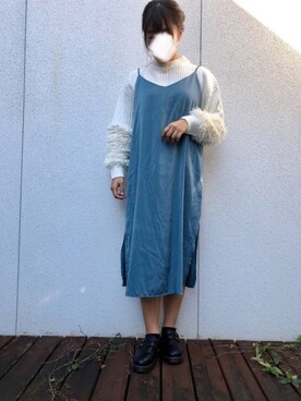 「Right-on（ライトオン）のアイテム（ワンピース/ドレス）」を使った、はゆさん（レディース・154cm）の秋コーディネート
