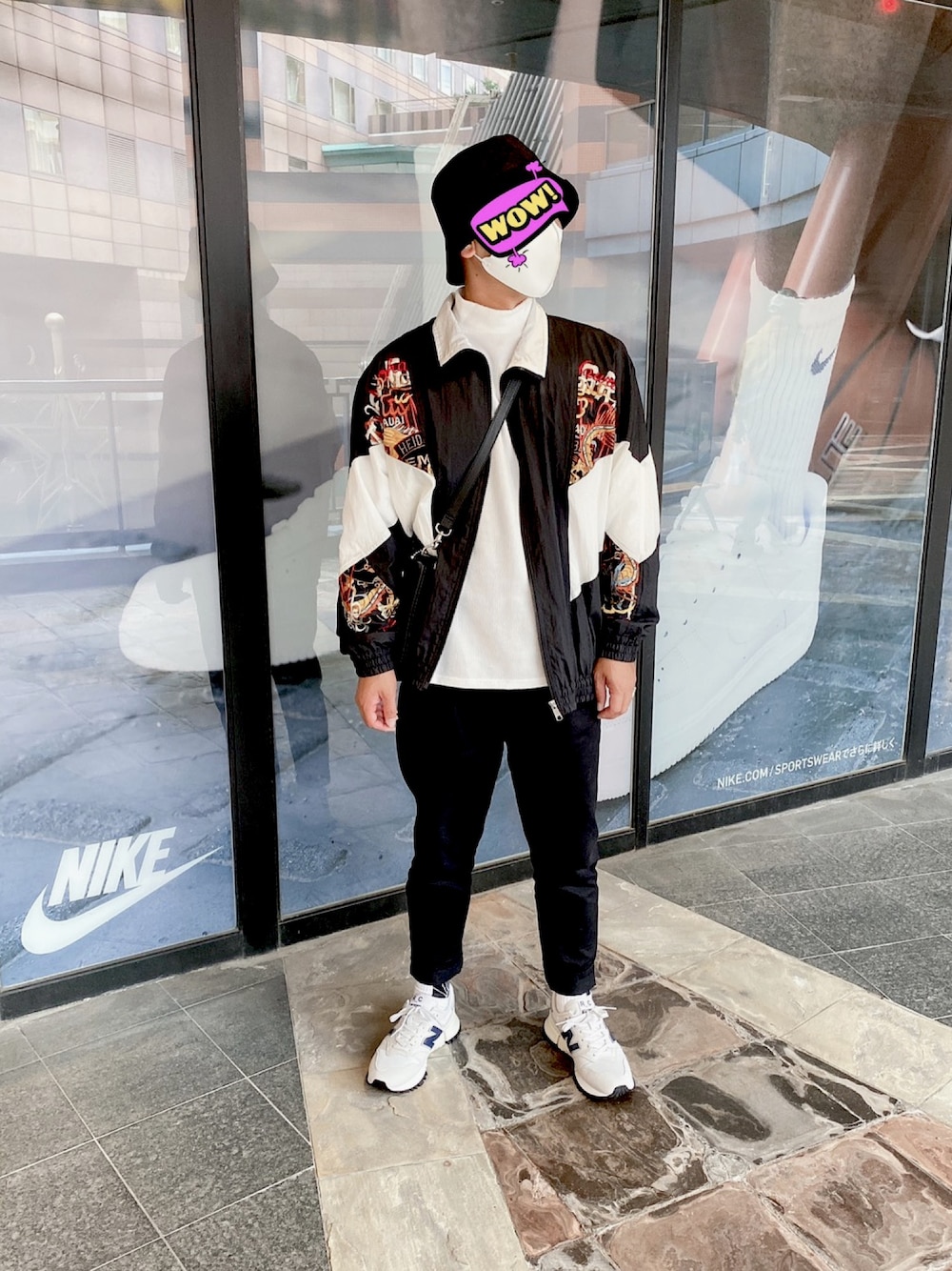 doubletのナイロンジャケットを使ったメンズ人気ファッション  