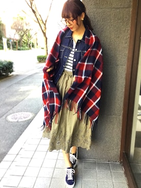 「MARBLE WALTS（マーブルワルツ）のアイテム」を使った、libelle more staffさん（レディース・164cm）の冬コーディネート