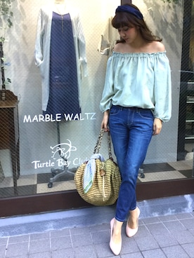 「MARBLE WALTS（マーブルワルツ）のアイテム」を使った、libelle more staffさん（レディース・164cm）の春コーディネート