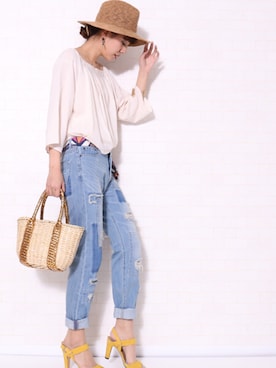 「MARLENE JOBERT（マルレーヌ　ジョベル）のアイテム」を使った、libelle more staffさん（レディース・164cm）の春コーディネート