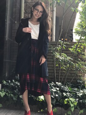 「wearhalloween2017」｜「アイテム（ムートンコート）」を使った、libelle more staffさん（レディース・164cm）の秋コーディネート