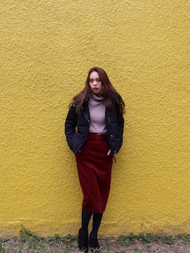 「MARLENE JOBERT（マルレーヌ　ジョベル）のアイテム」を使った、libelle more staffさん（レディース・164cm）の冬コーディネート