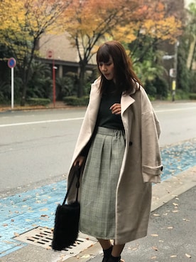 「CHARM BERRY TIC（チャームベリーチック）のアイテム」を使った、libelle more staffさん（レディース・164cm）の冬コーディネート