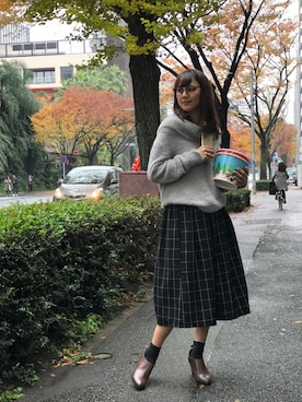 「MARBLE WALTS（マーブルワルツ）のアイテム」を使った、libelle more staffさん（レディース・164cm）の冬コーディネート