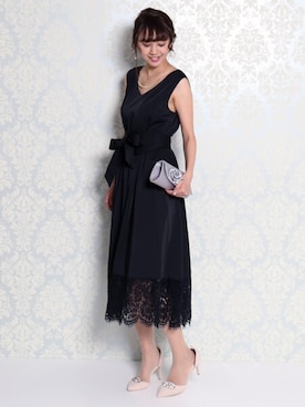 「結婚式スタイル」｜libelle more staffさん（レディース・164cm）の冬コーディネート