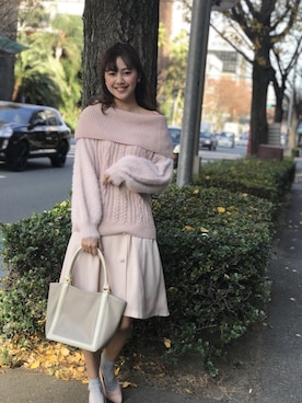 「MARBLE WALTS（マーブルワルツ）のアイテム」を使った、libelle more staffさん（レディース・164cm）の冬コーディネート