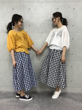 「MARBLE WALTS（マーブルワルツ）のアイテム」を使った、libelle more staffさん（レディース・164cm）の春コーディネート