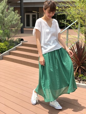 「MARBLE WALTS（マーブルワルツ）のアイテム」を使った、libelle more staffさん（レディース・168cm）の夏コーディネート