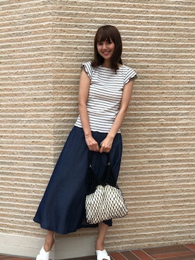 「MARBLE WALTS（マーブルワルツ）のアイテム」を使った、libelle more staffさん（レディース・164cm）の夏コーディネート