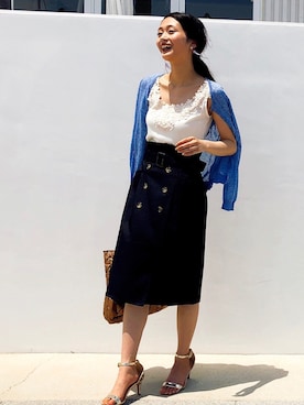 「n'ee-ne（ネーネ）のアイテム」を使った、libelle more staffさん（レディース・164cm）の夏コーディネート